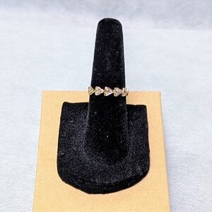 14K Gold Diamond Eternity Band Ring Sz 4.5